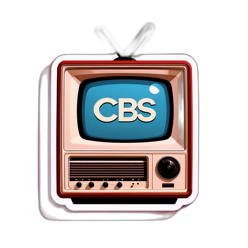 Retro CBS TV Nostalgia Sticker