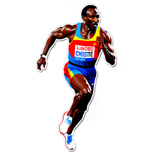 Unleash Your Inner Champion: The Sticker That Captures Linford Christie's Legendary Speed!