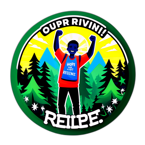 Дизайн победителя на фоне леса