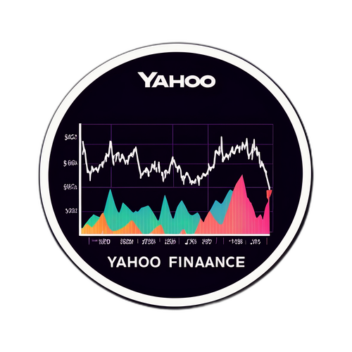 Modern och stilren sticker med Yahoo Finance logotyp