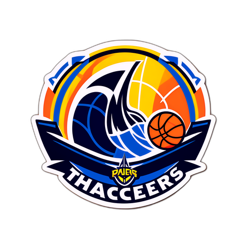 Stiker Bola Basket Dinamis