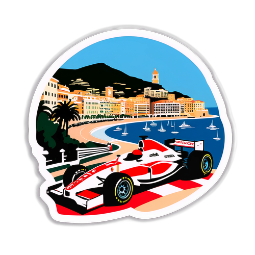 Et luksus-tema klistremerke av Monaco Grand Prix