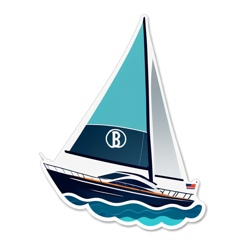 Set Sail in Style: The ‘Bayesian’ Yacht Sticker That Merges Math and Luxury!