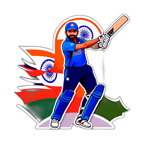 रोहित शर्मा क्रिकेट स्टिकर