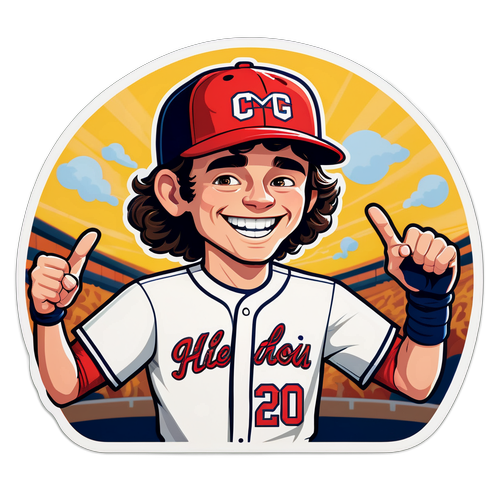Vibrant Caricature of Cade Horton