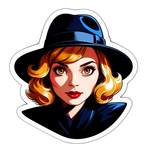 Isabelle Carré dans le style film noir