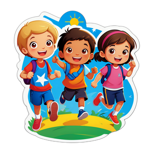 Makulay na Sticker ng Pag-uulat ng Pagsuspend ng Klase ng LGU sa Pilipinas