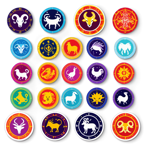 十二星座運勢設計貼紙