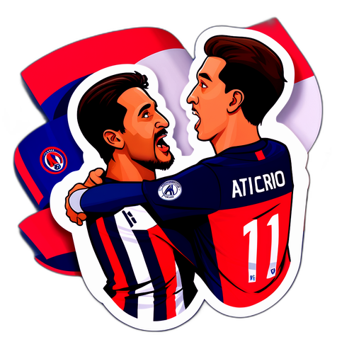 Passion mellan PSG och Atletico Madrid-fans