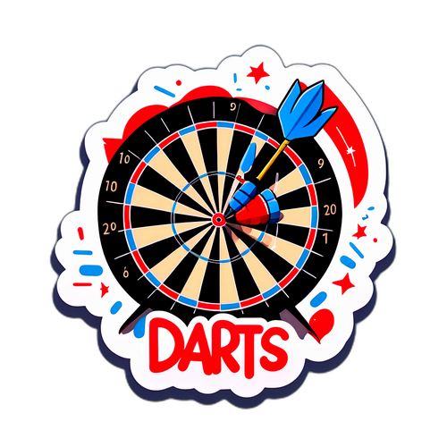 Darts - Vicces és Inspiráló Sticker