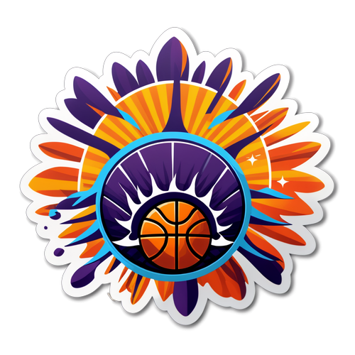 Natanging Disenyo ng Sticker ng Nets vs Suns