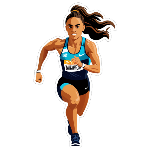 Le Sticker Énergétique de Sydney McLaughlin qui Inspire à Courir Plus Vite!