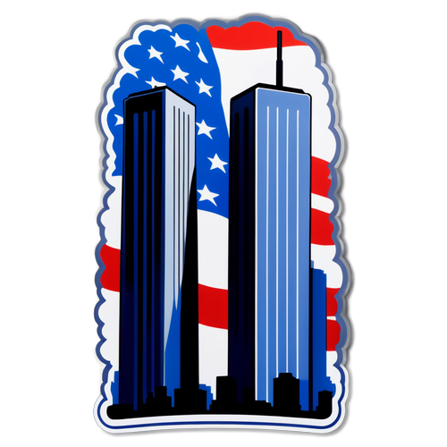 Homenagem Menega Yang Menggetarkan Hati: Stiker Reflektif Menangkap Kenangan Twin Towers!