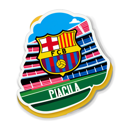 Sticker del Camp Nou 'Visca el Barça'