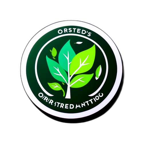 Ørsted-logo omfavnet af grønne blade