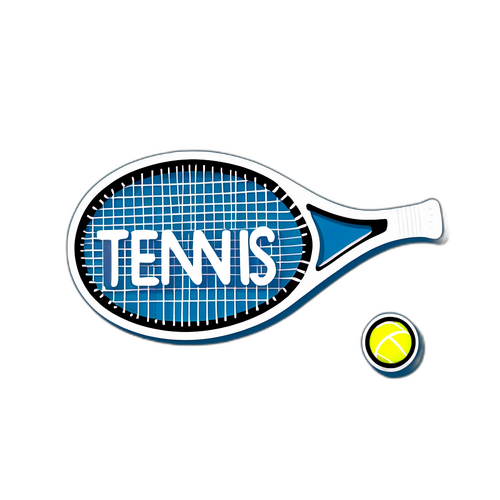 Sticker Minimalista de Tenis