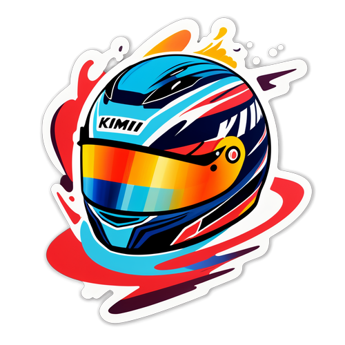 Abstract Kimi Antonelli Racing Sticker