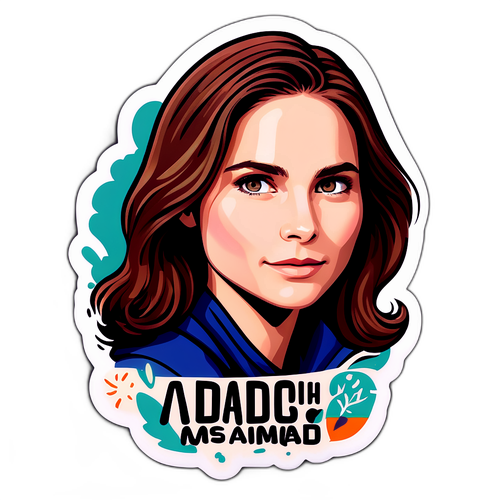 Motiverende klistermærke af Amanda Knox