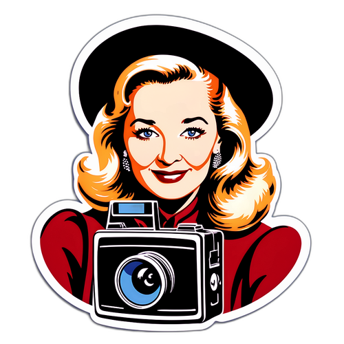 Retrato de Diane Ladd con sombrero vintage