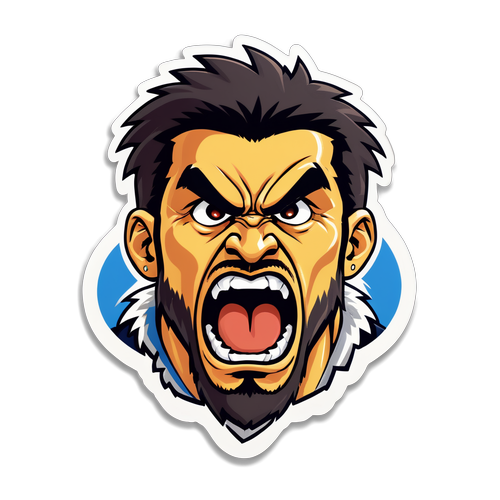 Comic-style Sticker ng Matinding Sandali sa Timberwolves vs. Warriors