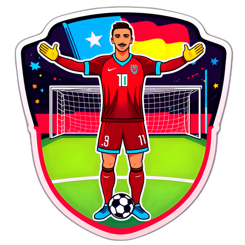 Dibujo estilizado de Muslera