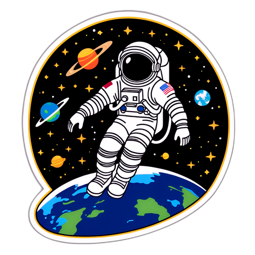 Űrhajós a Föld felett