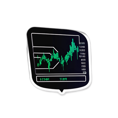 주식 가격 변동 스티커 디자인