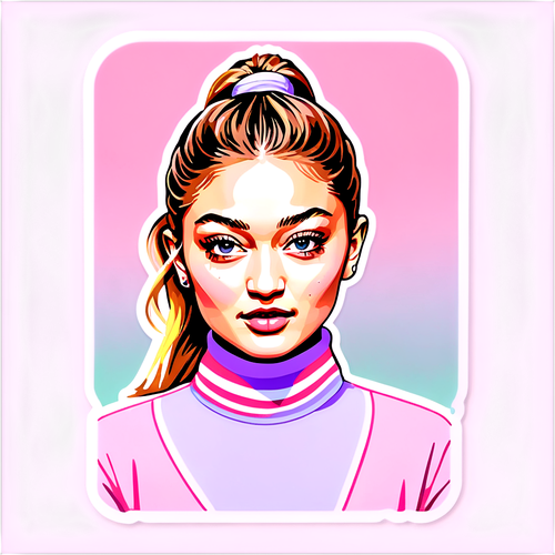 Inspiratie Din Pastel: Portretul Uluitor Al lui Gigi Hadid Care Te Va Motiva!