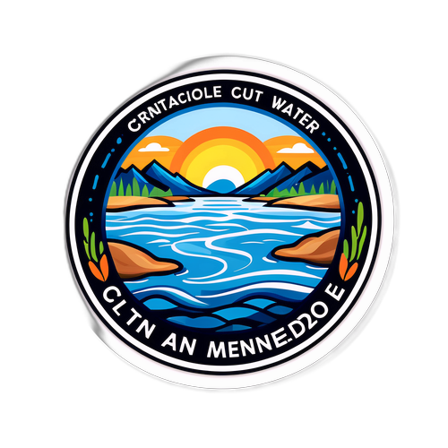 Sticker de Conservación del Agua en Mendoza