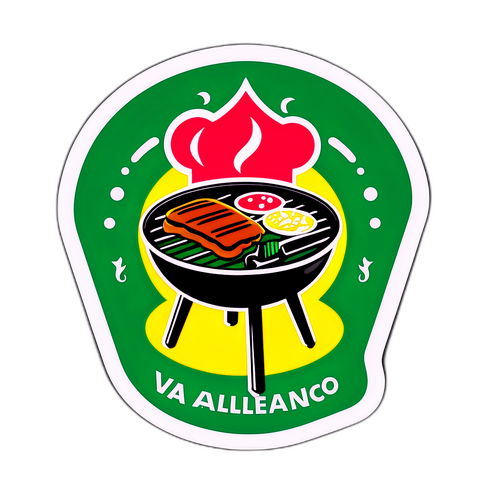 Rayo Vallecano Grill Sticker