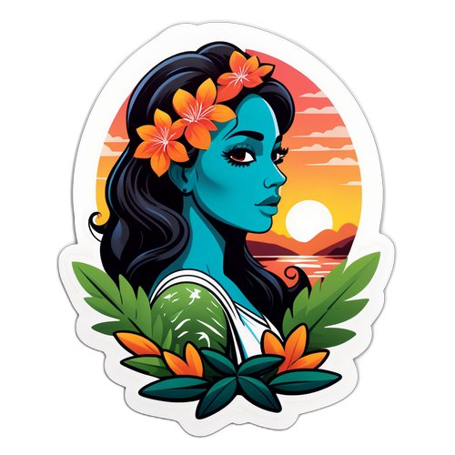 Symbiotische Sticker van Maria Del Rio en de Natuur