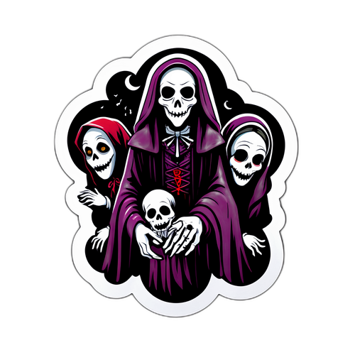 Sticker înfricoșător pentru 'The Conjuring 4'