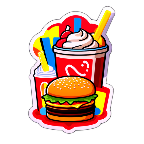 Nálepka inspirovaná McDonald's