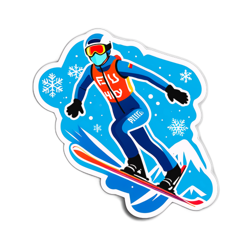 Dynamický design Nika Prevc při skoku na lyžích