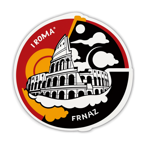 Stiker Semangat Pertandingan Roma vs Eintracht Frankfurt