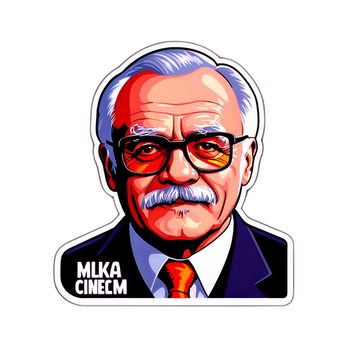 Мотивационный стикер с именем Михаилков и известными цитатами о кино