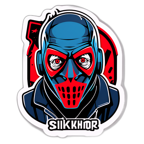 Skateboard med Sid Wilsons grafiska design