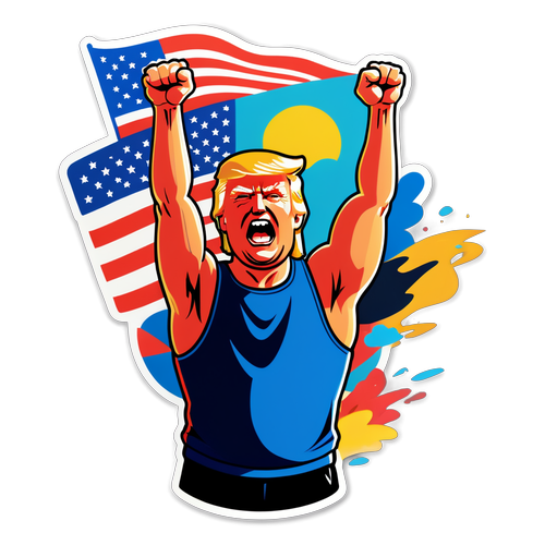 Unleash Your National Pride! The Triumph of Strength and Determination in a Single Sticker!