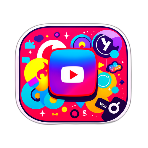 Vibrant YouTube Wrapped Sticker
