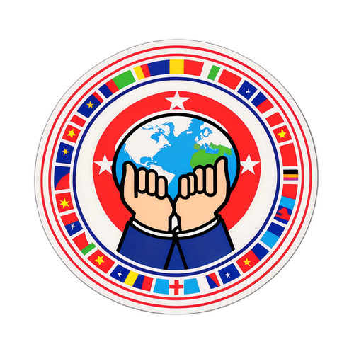 人道主义援助主题图案