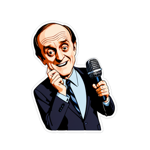 Laugh Out Loud! Bob Newhart's Hilarious Sticker You Need for Your Collection!