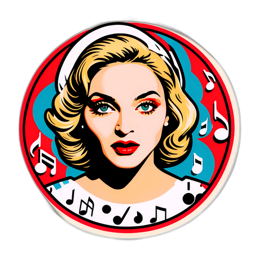 Retro Madonna Sticker