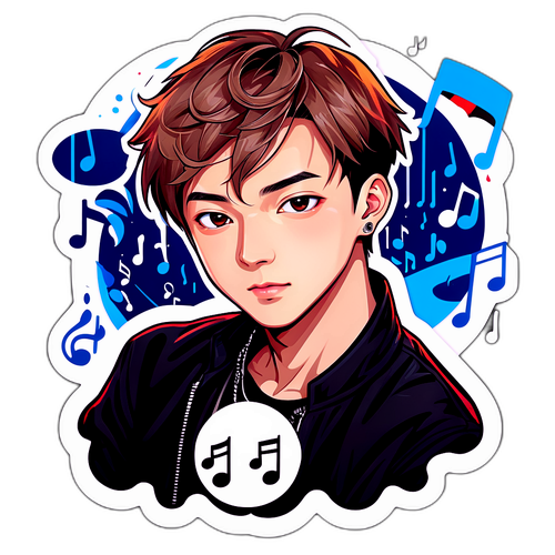 侯明浩音樂作品與表演風格貼紙
