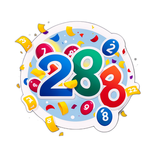 Sticker ng Mga Numero ng Lotto na Nagwagi