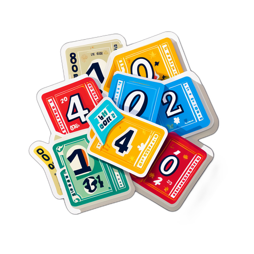 Стикер "Счастливые лоты 4 из 20"