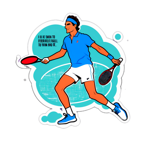 Roger Federer in Azione