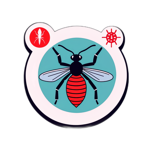 Sticker educațional despre malaria