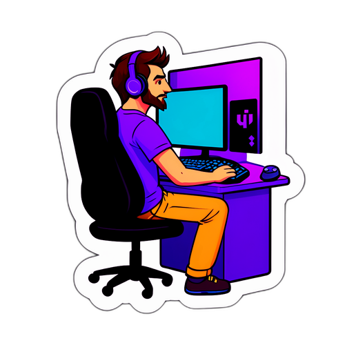 Spelare vid dator med Twitch-strömning