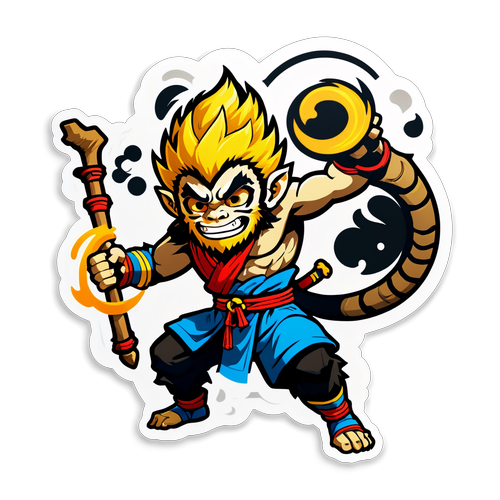 Unleash the Legend: Black Myth Wukong Sticker Capturing Epic Adventures!