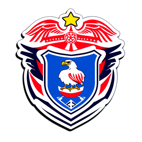 Stiker về Benfica với màu sắc xanh và trắng